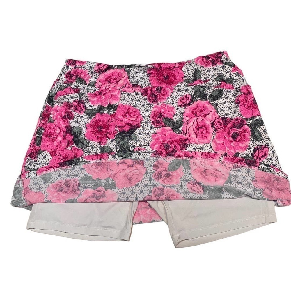 Tail Floral Geo Skort In White Pink & Black Size L Fits 14, 16, XL, 1X - Picture 7 of 10